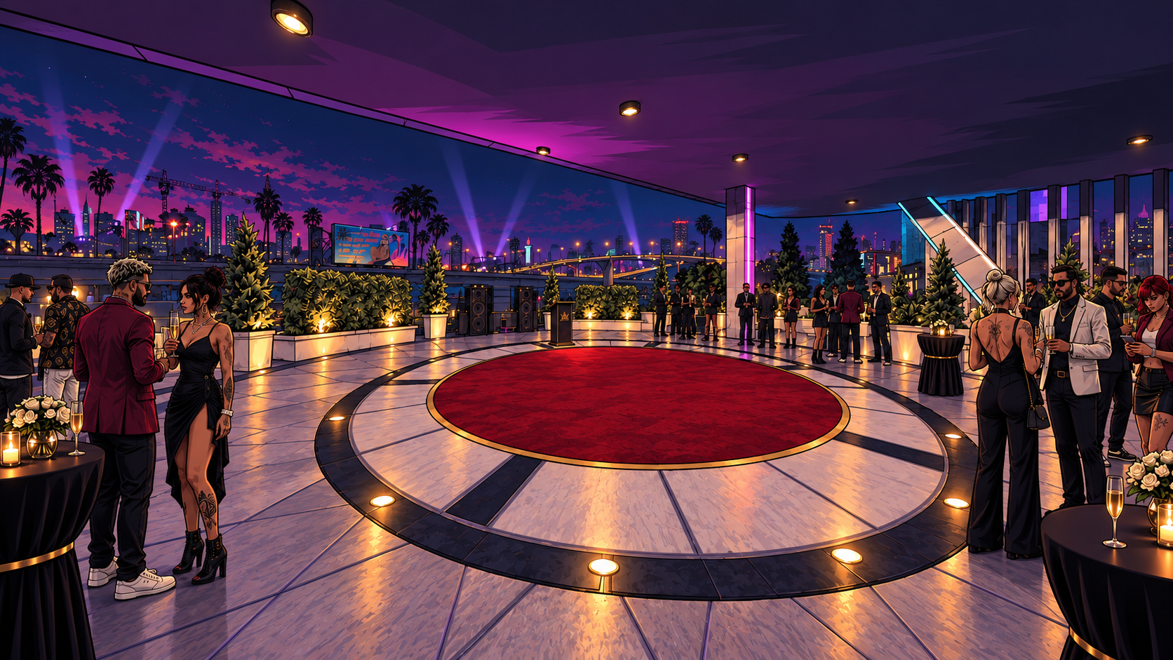 The rooftop awards circle